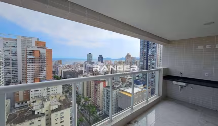 Apartamento com 2 suítes com vista mar no Gonzaga em Santos