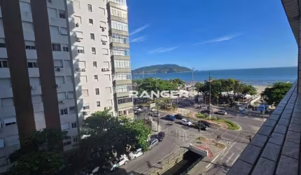 Apartamento com 1 dormitório Vista Mar no Embaré em Santos