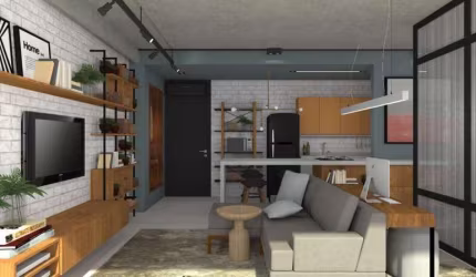 Apartamento para Venda em Florianópolis, Coqueiros, 1 dormitório, 1 suíte, 1 banheiro, 1 vaga