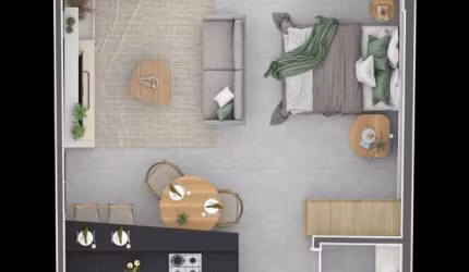 Apartamento para Venda em Florianópolis, Monte Verde, 1 dormitório, 1 banheiro, 1 vaga