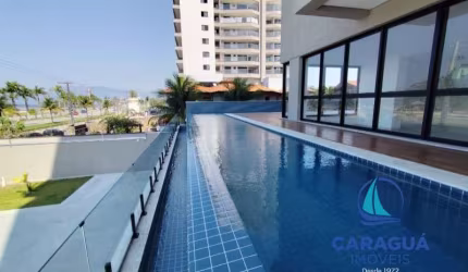 Apartamento frente para o mar, 1 dormitório - Indaiá, Caraguatatuba, SP