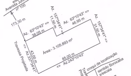 Área à venda, 3105 m² por R$ 1.500.000 - Iporanga Eden - Sorocaba/SP
