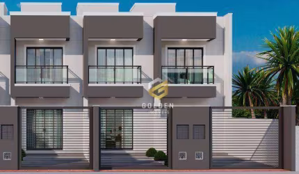 Sobrado com 2 dormitórios à venda, 72 m² por R$ 380.000,00 - Loteamento Br Felice - Tijucas/SC