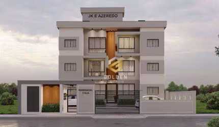 Apartamento com 2 dormitórios à venda, 55 m² por R$ 294.500,00 - Vila das Palmeiras  - Tijucas/SC