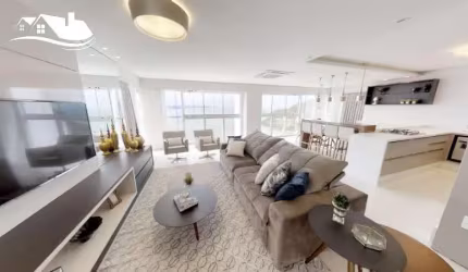 Apartamento frente mar mobiliado, equipado e decorado alto padrão no Centro de Balneário Camboriú