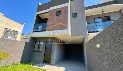 Maravilhoso Sobrado Novo com 2 quartos 1 suíte, 126,06m², à venda em Curitiba, Uberaba
