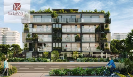 Apartamento beira mar com 2 dormitórios à venda, 66 m² por R$ 895.756 - Intermares - Cabedelo/PB