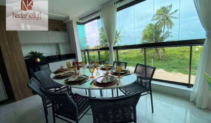 Apartamento pé na areia de 182m² com 3 suítes para vender por R$ 2.400.000 - Ponta de Campina - Cabedelo/PB