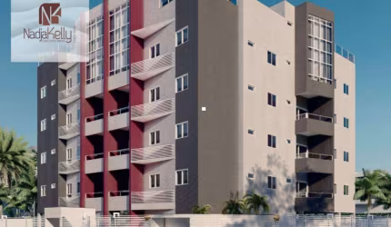 Apartamento de 56m² com 2 quartos a 200m. da Praia a venda por R$ 356.076 - Jardim Camboinha - Cabedelo/PB