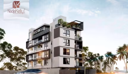 Apartamento de 58m² com 2 quartos a 540m. da praia a venda por R$ 365.854 - Intermares - Cabedelo/PB