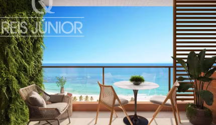 Studio Vista Mar com estrutura de lazer e segurança