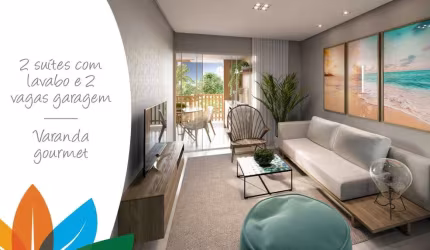Apartamento à venda térreo 2 suítes nunca habitado em Itacimirim Bahia