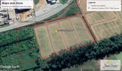 Área Industrial localizada em Garuva, SC,