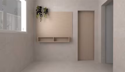 Apartamento de 2 quartos e 2 suítes.