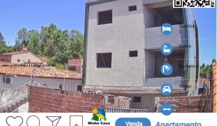 Apartamento com 3 Qtos à venda em Mangabeira, Joãoa Pessoa/PB