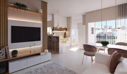 Apartamento 2 Quartos com Piscina no lazer Itapema