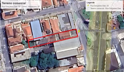 Terreno comercial à venda no Centro, Araraquara , 325 m2 por R$ 690.000