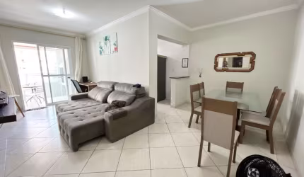 Apartamento com sacada gourmet, 02 quartos, Aviação - Praia Grande