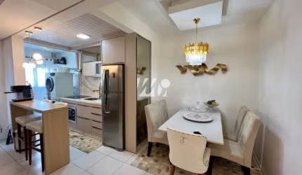 Apartamento 57m² com 2 Quartos no Aririú da Formiga
