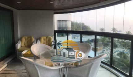 apartamento frente mar venda 5 domitorios 4 suites tortugas 224 m2 2 vagas parque enseada guaruja cod AP3410318V