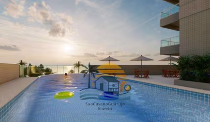 Lançamento em frente ao mar Praia Grande apartamento, 2 ou 3 dormitórios, 69 m² ou 111 m² 1 vaga ou 2 vagas, lazer completo, ótima localização LN16503V