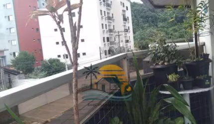 Apartamento com 2 dormitórios 1 suíte 96 m² varanda gourmet 1 vaga Enseada guaruja sp 26704V