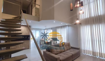 Cobertura triplex em prédio frente ao mar 3 dormitórios 1 suíte 2 vagas nas Astúrias