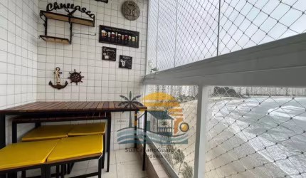 Apartamento em prédio frente ao mar 3 dormitórios 1 suíte 2 vagas nas Astúrias
