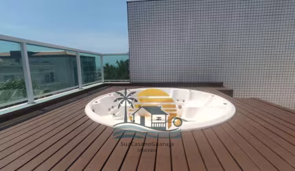 Cobertura penthouse 3 dormitórios jacuzzi churrasquera no Tombo