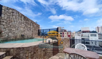 Apartamento de cobertura  2 dormitórios à venda, 160 m² por R$ 650.000,00 - Praia da Enseada – Aquário - Guarujá/SP cod 341T