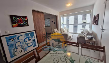 Apartamento reformado com 2 dormitórios frente ao mar e com vista 1 vaga nas Astúrias