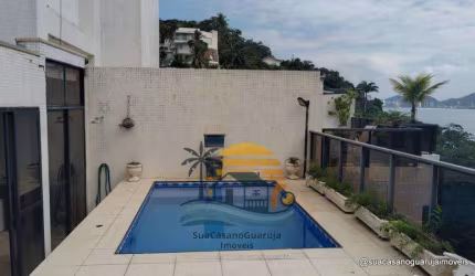 apartamento cobertura 3 dormitorios 190 m2 2 vagas costao tartarugas guaruja praia da enseada cod COF934121V