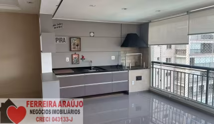 Apartamento 202m² 3 suítes Varanda Gourmet Splendor Vila Mascote