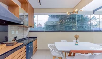 Apartamento Garden com 2 dormitórios, 1 suíte e espaço gourmet na Vila Mascote