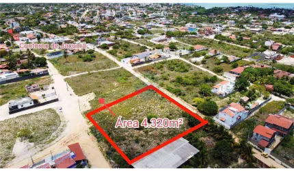 Terreno à venda, nascente e vista mar com 4320 m² por R$ 550.000 - Praia de Carapibus