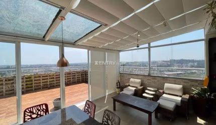 Cobertura Duplex Alto Padrão de 491 m²  área útil toda climatizada, com a melhor vista da cidade e na melhor localização de Jundiaí  - Centro -SP