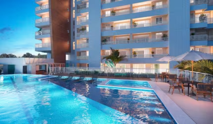 Apartamento com 03 suítes, condomínio com lazer completo na região do bairro de Fátima - Fortaleza/CE