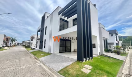 Casa em condomínio fechado com 3 quartos à venda na Avenida Wilson Castelo Branco, 292, Beira Rio, Biguaçu por R$ 1.090.000