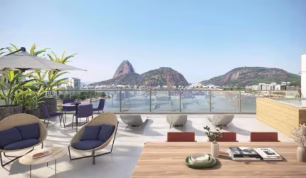 Enseada Botafogo vista mar com infra direto construtora