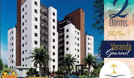 Apartamento para Venda em Caraguatatuba, Martim de Sá, 2 dormitórios, 1 banheiro, 1 vaga