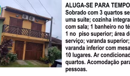 Sobrado para Venda em Caraguatatuba, Capricórnio, 3 dormitórios, 1 suíte, 2 banheiros, 1 vaga