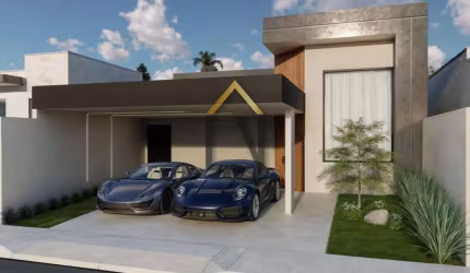 Linda casa em construção no Condomínio Barão de Tremembé.