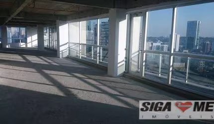 Laje comercial para locação, Itaim Bibi, São Paulo.