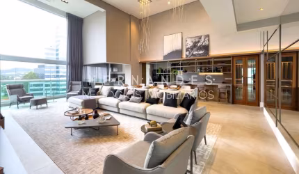Apartamento exclusivo de alto padrão disponível para venda mobiliado em Alphaville!