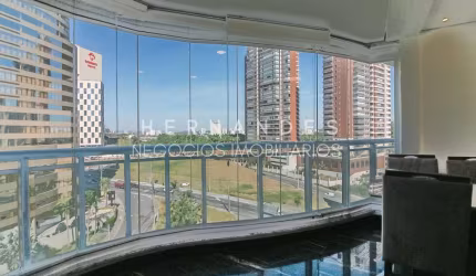 Apartamento em alphaville com 53m² mobiliado único