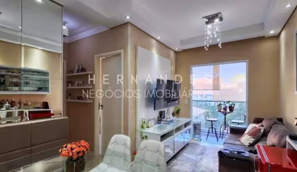 Apartamento à venda em Barueri-SP, Jardim Tupanci: 2 quartos, 2 salas, 1 banheiro, 1 vaga, 55m². Aproveite!