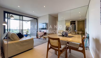 Present Alphaville mobiliado para locação com 85m² sendo 2 suítes