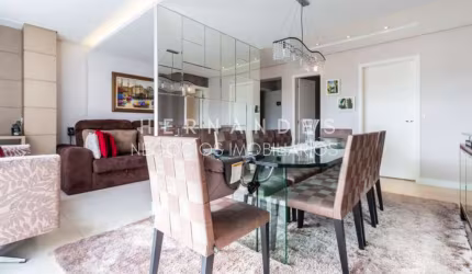 Apartamento de luxo à venda em Barueri-SP, Sítio Tamboré Alphaville: 3 quartos, 1 suíte, 3 salas, 4 banheiros, 2 vagas, 123m²