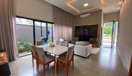 Casa térrea com 3 suítes no Residencial Vila de Leon 2