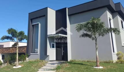 Sobrado com 4 suítes e piscina no condomínio Viena - Indaiatuba